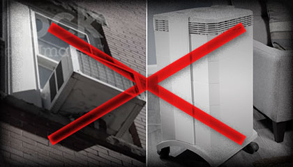 Images of bulky air conditioners