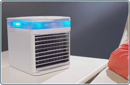 Arctic Air Pure Chill Evaporative Air Cooler By Ontel - Powerful 3-Speed Personal Space Cooler, Quiet, Lightweight And Portable For Bedroom, Office, Living Room & More : Home & Kitchen