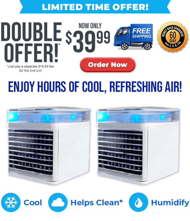 Arctic Air Pure Chill XL Evaporative Air Cooler - Powerful 4-Speed, Quiet,  Lightweight Oscillating Portable Cooling Tower - Hydro-Chill Technology For